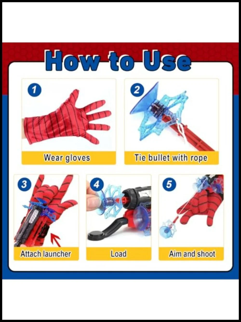 3 Sets Spider Web Shooters Halloween Party Favors Wrist Launcher Toys with
